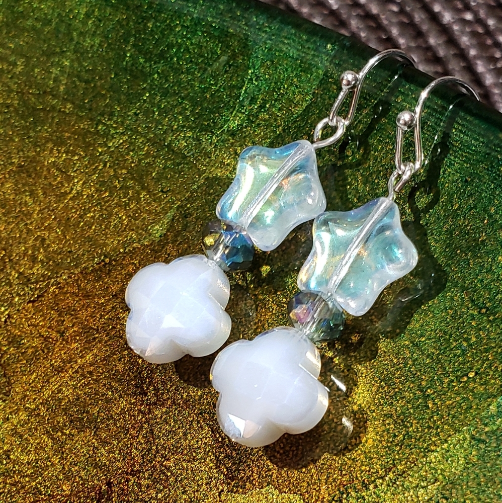 Clouds and Stars Handcrafted Earrings
